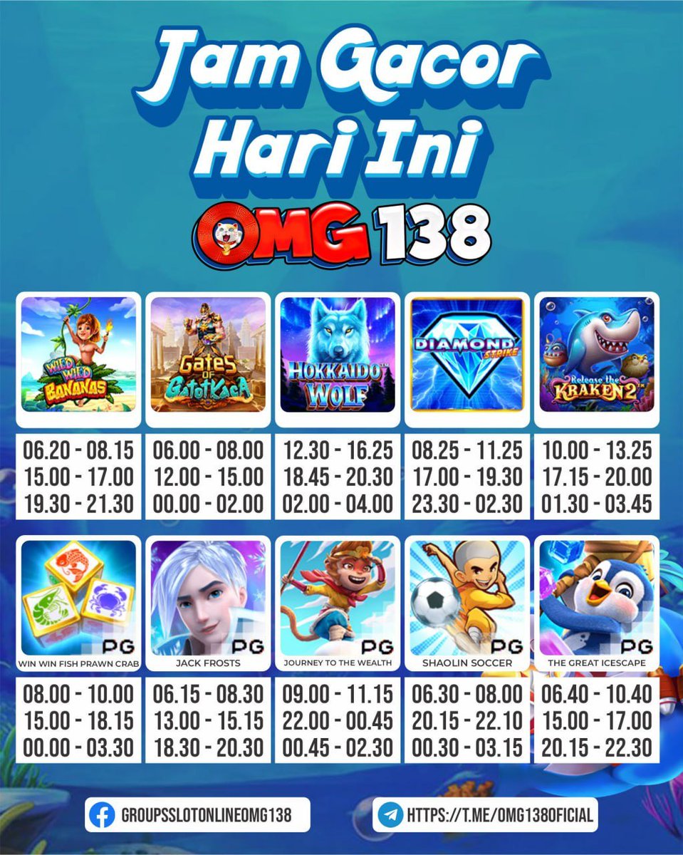 OMG138_'s tweet photo. Pola + jam gacornya hari ini boskuu ^_^  

#omg138 #kamboja #lastkiss #dyandra #warisover #jessicamila #themedium #princegeorge #indonesia #BenderaIndonesia #lampung #jakarta #agen138 #polagacor #jamgacor #infortp #zeus #sweetbonanza https://t.co/sttoxhPBcc