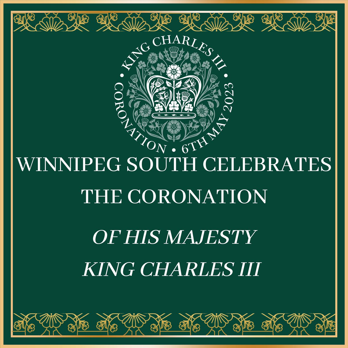 CPCwpgsouth's tweet photo. Today marks a tremendous occasion as we celebrate the coronation of King Charles III and Queen Camila. This event has united people across the United Kingdom and Commonwealth in celebration. https://t.co/xENxlOKgQT