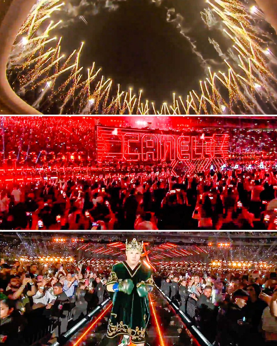 ESPNRingside's tweet image. This is how you make an entrance at home 🇲🇽🎇 #CaneloRyder