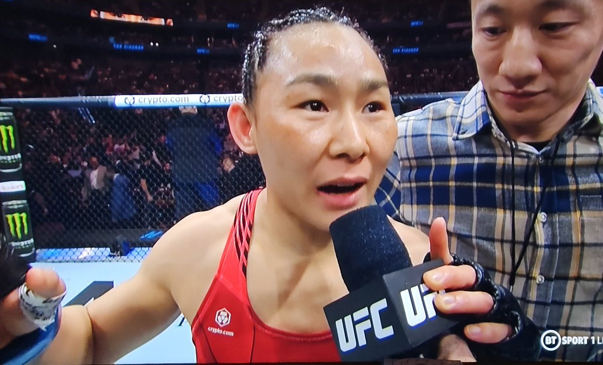 "Zhang Weili, you're taking everything I worked for motherfucker. I wanna fight your fucking ass."