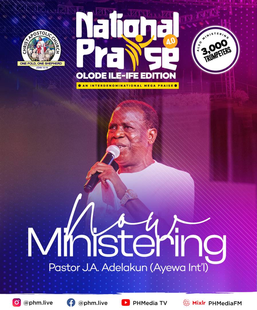 phm_live's tweet photo. Our Father, Pastor J.A Adelakun is presently ministering. Kindly join us so that you don't miss out of this session
Ìyìn!
Ògo!
#olode
#nationalpraise
#CAC
#May6
#ProphetHezekiah
#PHMedia
#OfficialProphetHezekiah https://t.co/1ahshdtQyo
