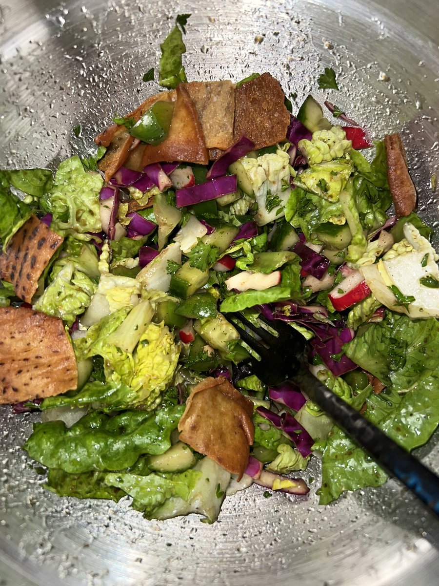 taylor_mason00's tweet image. I think I made #fattoush just tryna do somethin that would make @pagetpaget proud