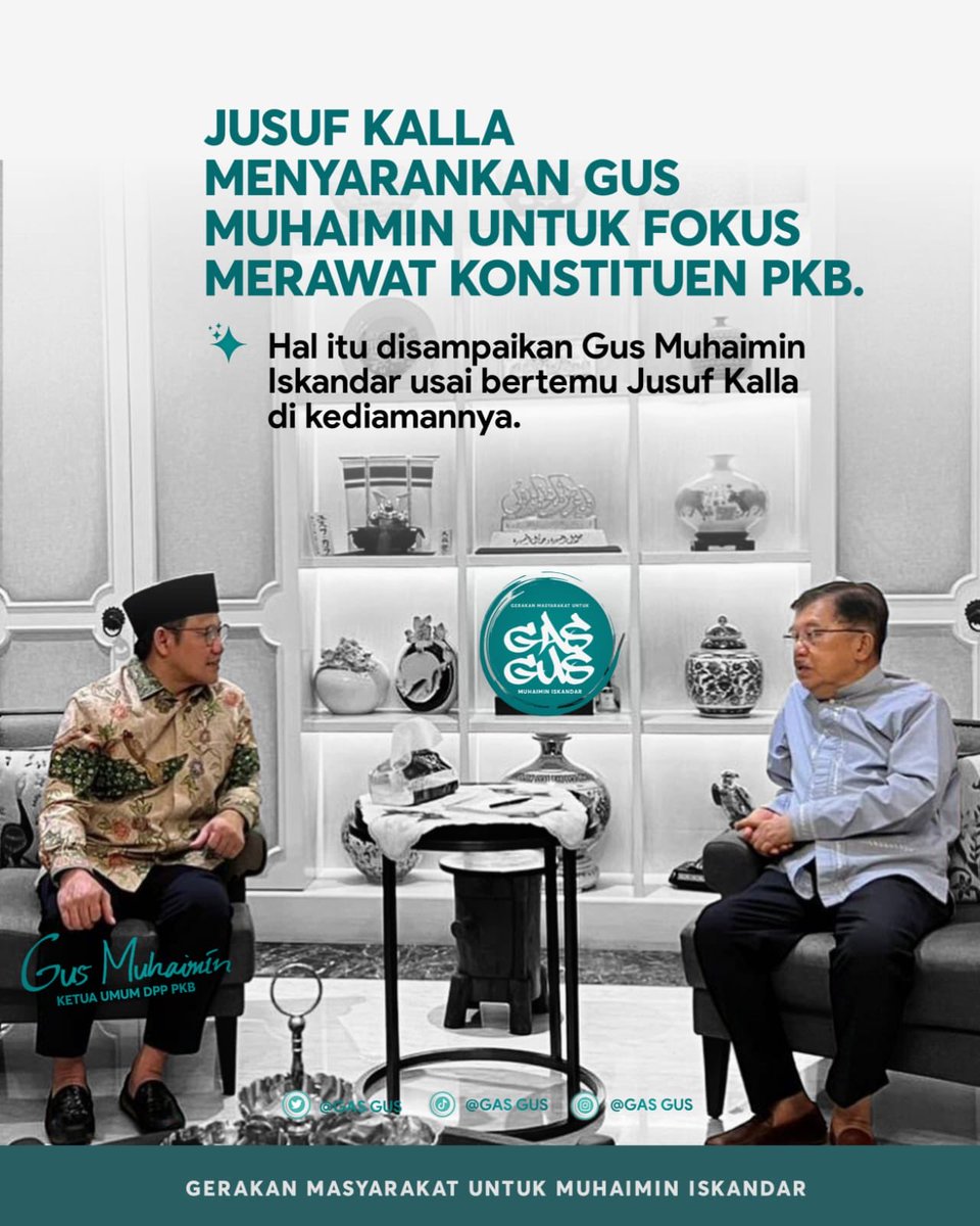 billy4riez's tweet photo. Pesan pak JK: Rawat konstituen PKB #GasGus https://t.co/ynsTQKWUrt