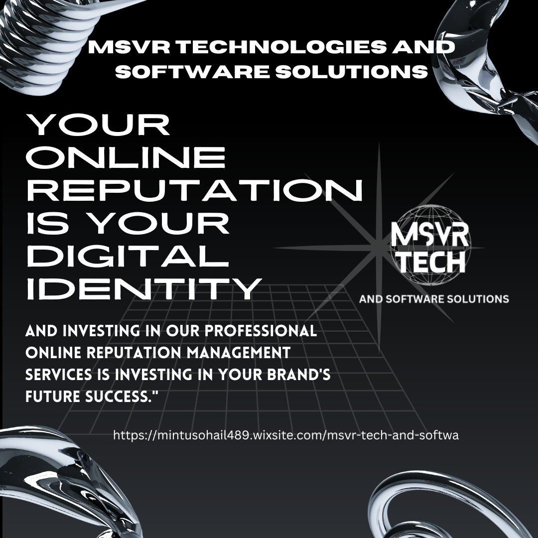 msvrtech22's tweet image. #onlinereputationmanagement #ORM #reputationmanagement #digitalbranding #brandprotection #onlinepresence #brandreputation #internetreputation #reputationrepair #reputationmonitoring#digitalmarketing #onlinemarketing #socialmedia #contentmarketing #SEO #SEM #PPC #emailmarketing #