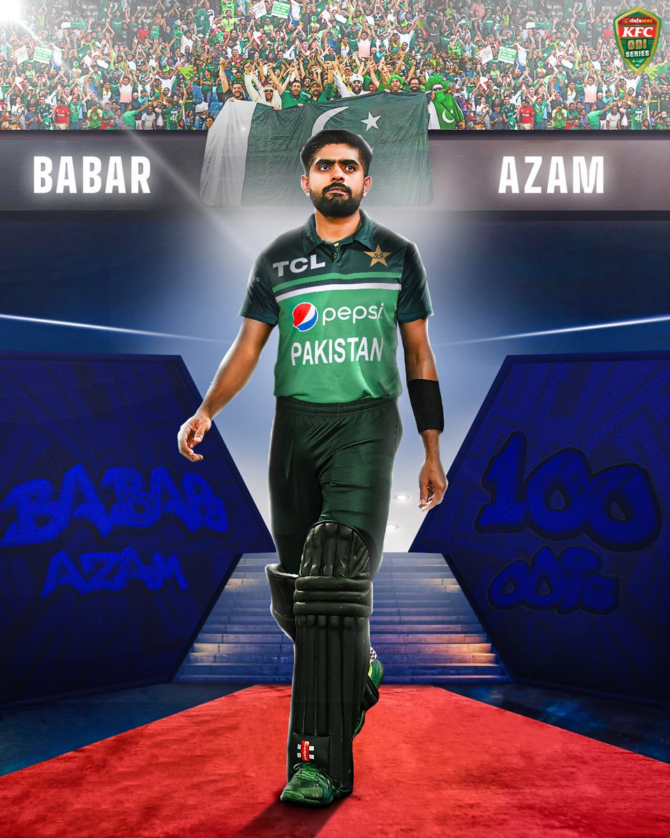 Pakistan's ODI player No.2️⃣0️⃣3️⃣
3️⃣2️⃣nd 🇵🇰 player to make 100 ODI appearances

How will you congratulate @babarazam258 on his 1️⃣0️⃣0️⃣th match❓

#PAKvNZ | #CricketMubarak