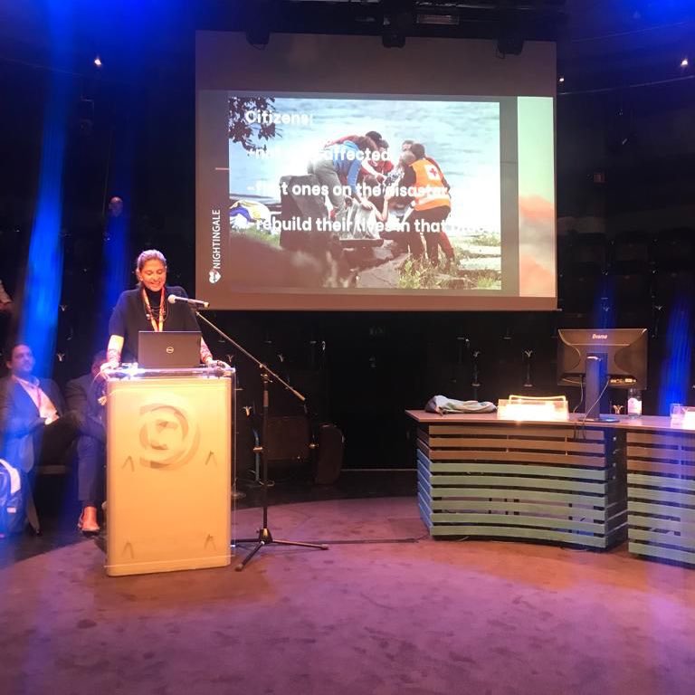 NGTriageEU's tweet photo. 6️⃣ Daniela Quaggia, from @Cittadinanzatti, discussed how we see the role of citizens and volunteers in managing mass casualty incidents and in disaster response.

#H2020 #emergencyresponse #DisasterManagement #CitizenEngagement @activecitnet https://t.co/cDhD7ez0D6