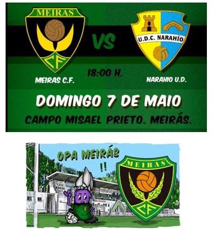 Ven a apoiar hoxe domingo 7 de maio ó Meirás C.F. na fase de ascenso !!!