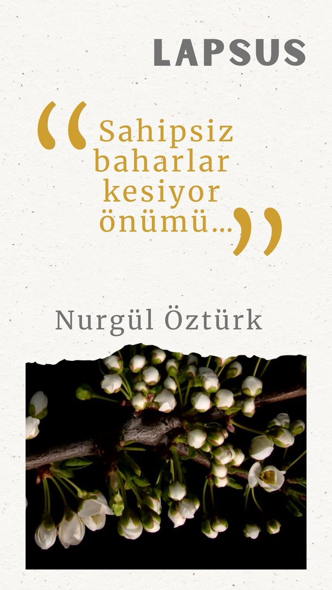 LapsusDergi's tweet photo. “Yüzün hiç görmediğim kadar çıplak”
Nurgül Öztürk
•Hangi Şiirin Kafiyesine Sığarız•
@nurgulistann
#edebiyat
#siir
#kafiye
#bahar
#yol
#gece
#hasret
#yalnızlık
#MAYIS
#Lapsus
#Lapsustaask
#Lapsusheryerde
https://t.co/LW7NiWmi8u https://t.co/ubSd87YQ3v