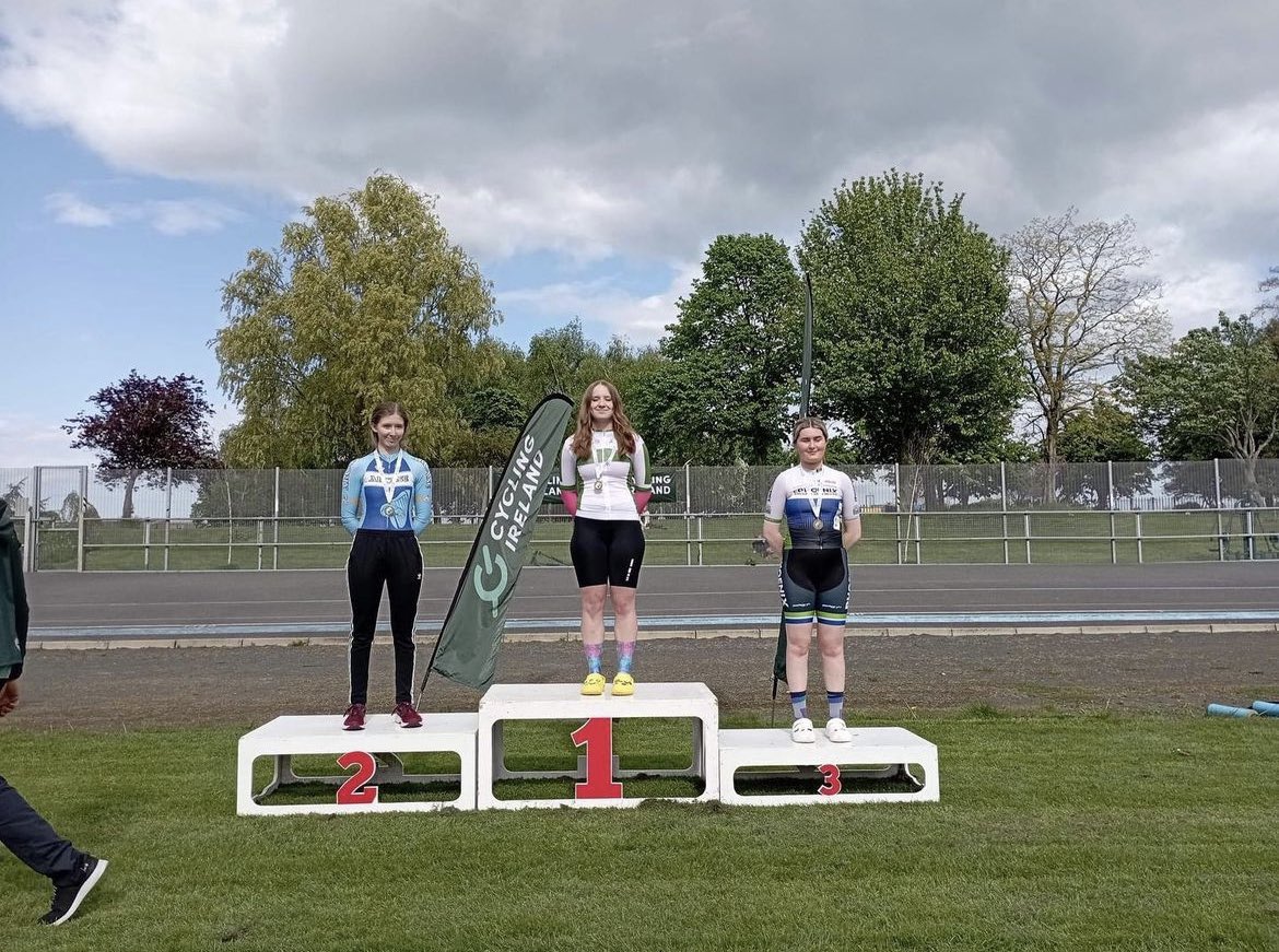 Huge congratulations to PPV alumni Aimee - 3 x junior Irish track champion, winning the sprint, 500m TT &amp; the scratch. What an incredible performance &amp; achievement 👏👏👏 #trackcycling #irishcycling #cyclinglife #fixedwheel #velodrome