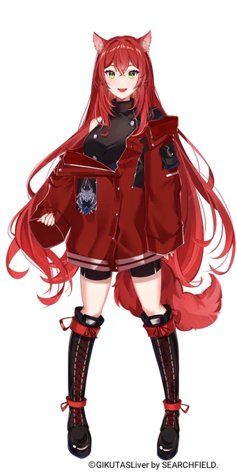 【宣伝・お仕事】 先日立ち絵が公開されたので改めまして GIKUTASLiver()所属、赤噛テト( ) 様の立ち絵、アイコン、ヘッダーのデザイン担当致しました。  昨日の5/6が初配信でしたが今後もIRIAMにて配信されますので何卒よろしくお願いします!