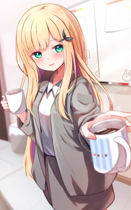 はい、目覚めのコーヒー #有栖の絵本