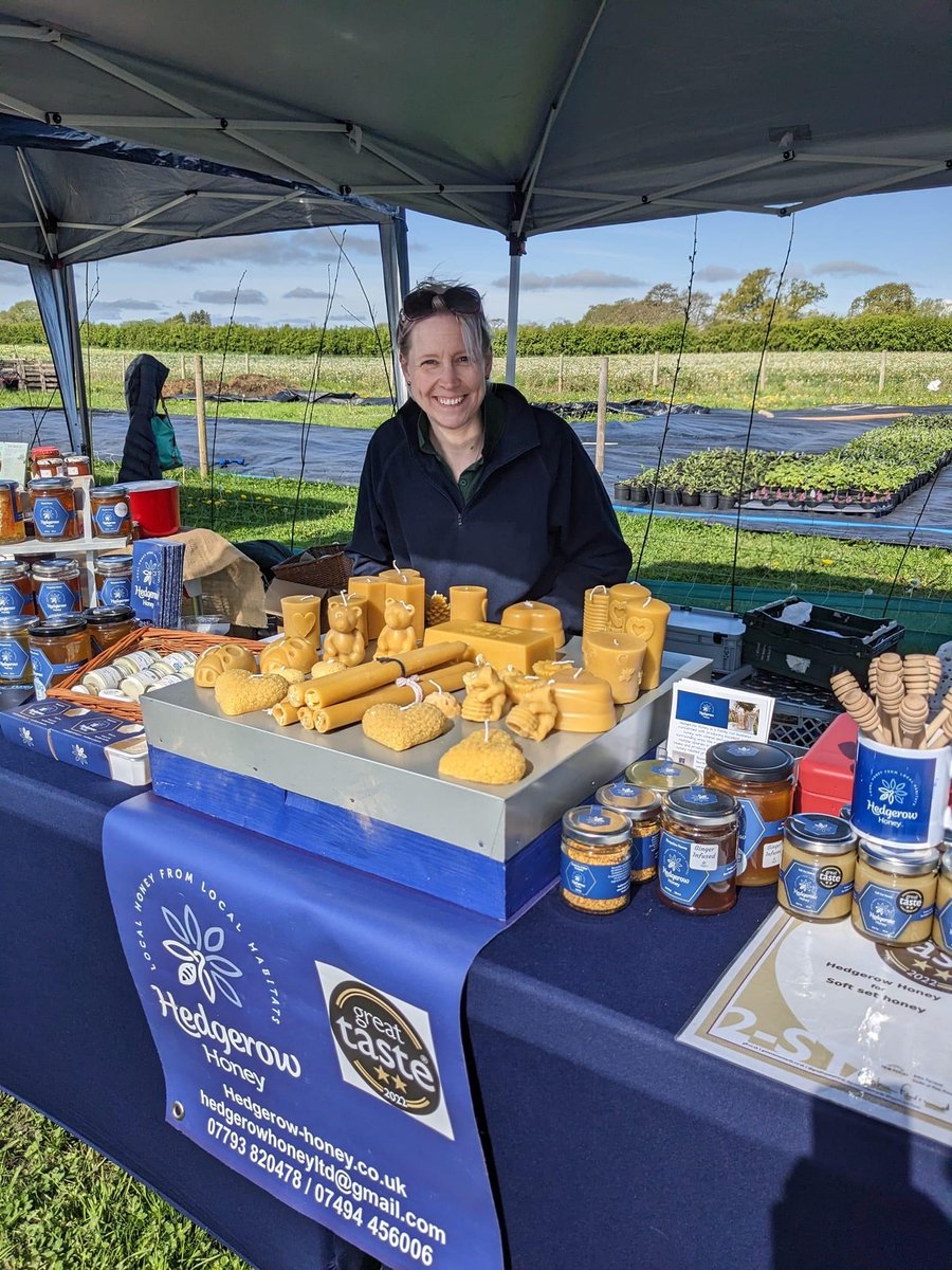 I’m all set up and ready to go on this glorious sunny Sunday at Northwood Nurseries food and craft fair.
Pop along and see us we have all our Shropshire honey available as well as pure Shropshire beeswax candles #shropshirehoney #awardwinninghoney #beeswaxcandles #softsethoney
