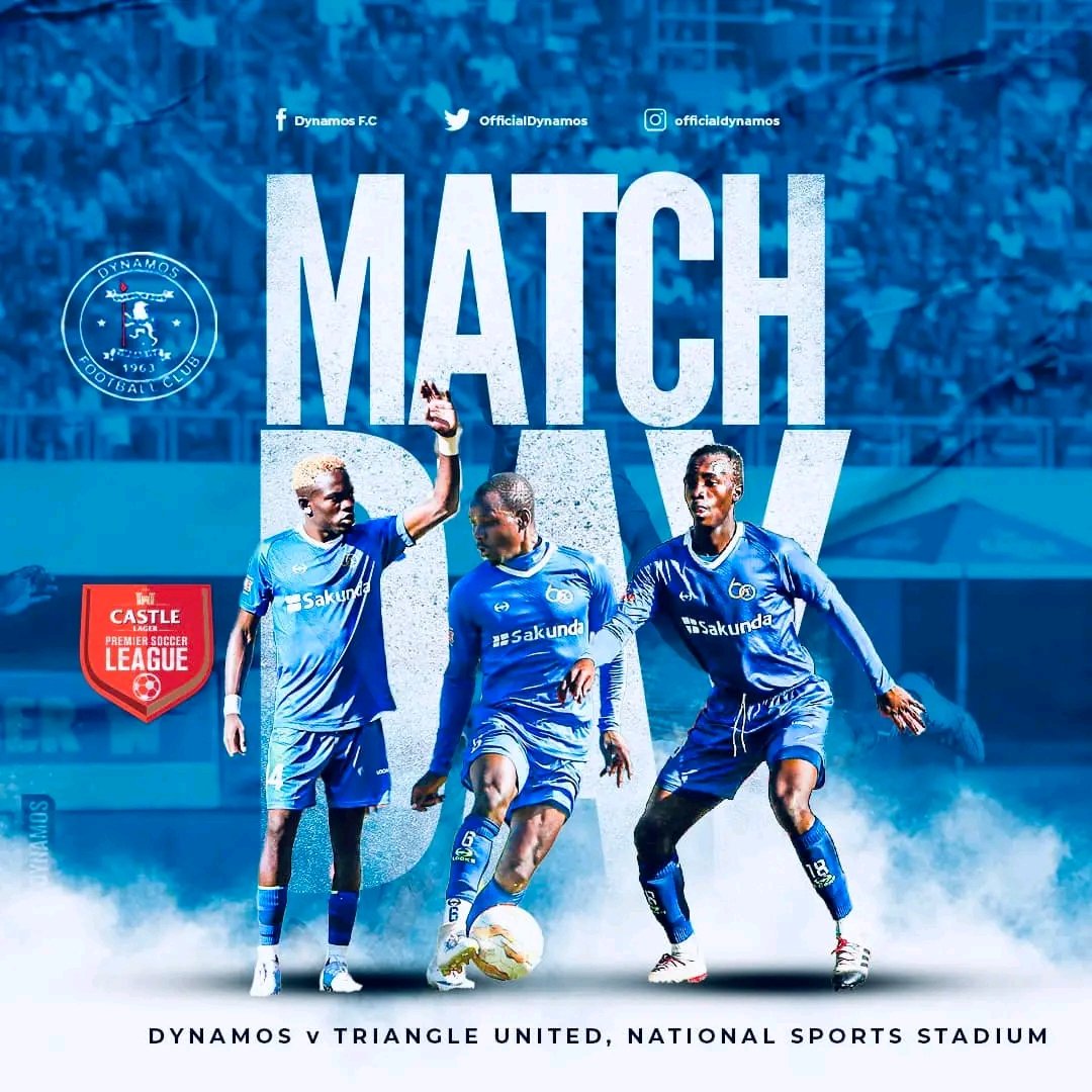 𝙈𝙖𝙩𝙘𝙝𝙙𝙖𝙮 𝙀𝙞𝙜𝙝𝙩 
Dynamos FC vs Triangle United
🏟️National Sports 
🗓️ Sunday 7 May
⌚️ 1500hrs
🎫 $2 ROG, $5 VIP and $10 VVIP
📺 ztn prime
#GlamourBoys #DembareAt60