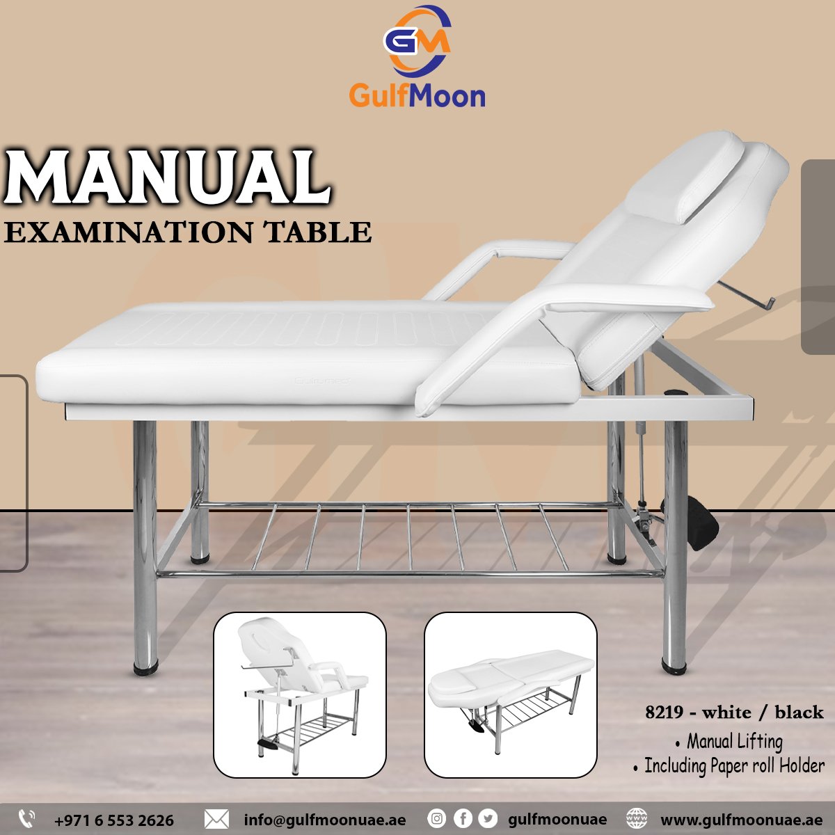 Gulfmoonuae's tweet photo. Manual Examination Table.
Order now.
To know more about our products please contact us.

#gulfmoon #examinationcouch #examcouch #medicequipment #medicalfurniture #medicaldisposable #treatmenttable #examinationbed #examinationtable #examtable #proceduretable #uaeclinic #uaemedical https://t.co/oDlv2AFW1g