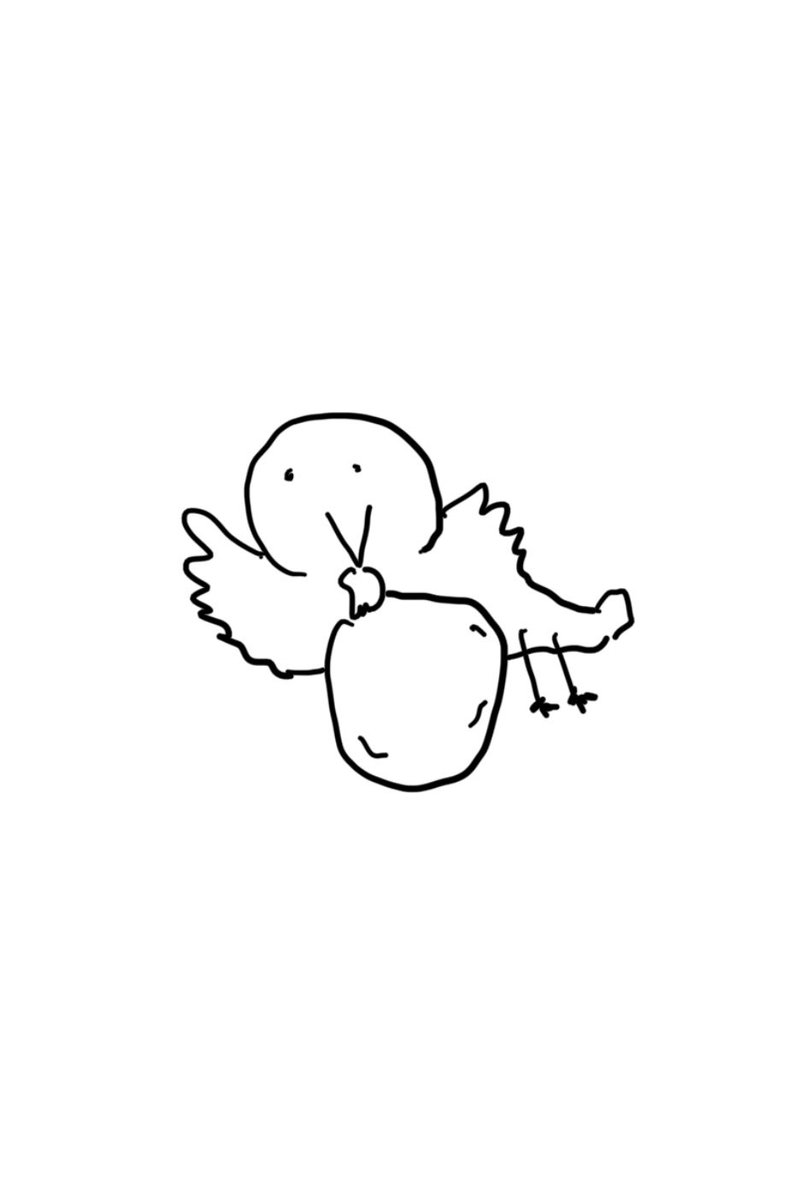 ____LBP____'s tweet photo. 平井大画伯「コウノトリ」
待ち受け画面にいかがでしょうか https://t.co/6etQQ1nbSt