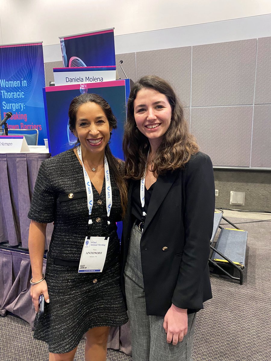 BusraCangutMD's tweet image. Inspirational leaders of Women in Thoracic Surgery ! @Daniela_Molena @maraantonoff 

Congratulations on providing fabulous leadership! @AATSHQ #AATS2023