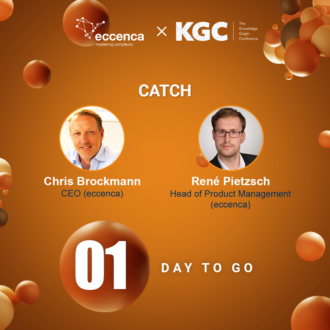 Join René Pietzsch & Chris Brockmann live at #KGConferece in #NYC (May 8-12) to explore graph tech & learn how #eccenca #corporate #memory turned data insights into a billion-dollar opportunity. Register for the #knowledgegraph #masterclass and business use case talk.