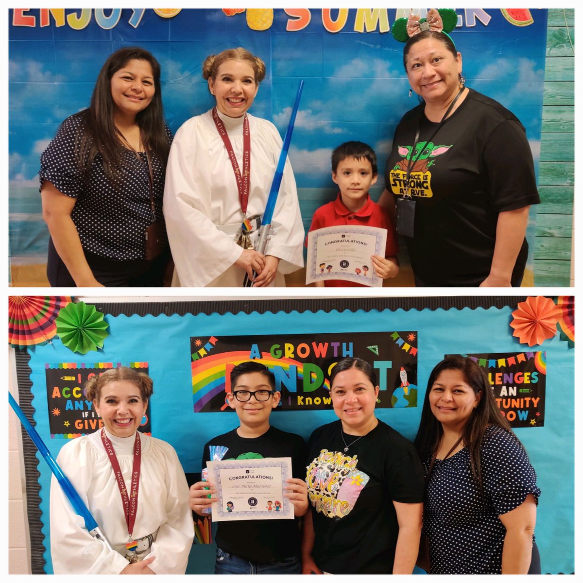 Congratulations to these wonderful students from @RanchoVerdeElem who won the Imagine Math Campus Top Student contest: Eli (Kinder) and Luis (4th grade)!! 🏆🎉👏 @CanasElodia @ImagineLearning @tudon26