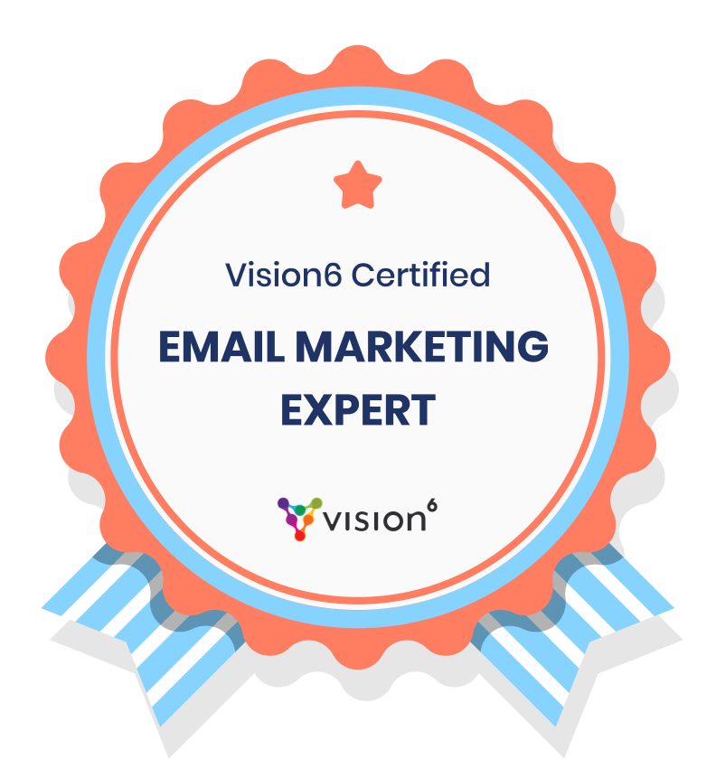 laurenlozza6's tweet photo. I have completed an email marketing course with #vision6 feeling so smart https://t.co/e198EbCuAo