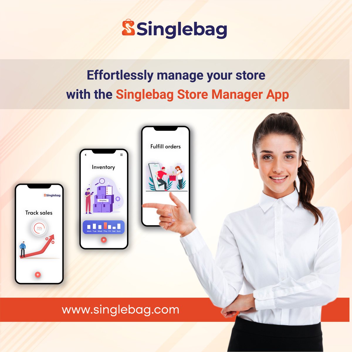 Easily manage your store from anywhere with Singlebag Store Manager App. Update inventory, fulfill orders, and track sales with ease.

🎯Visit Us here 👉singlebag.com

#storemanagement #inventorymanagement #onlinestore #singlebagstoremanagerapp #BusinessGrowth