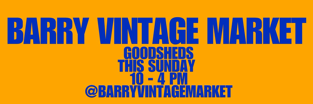 It's Market Day Today! Sunshine, Vintage &amp; Indie Stalls, Street Food, Drinks, DJ - Join us at the <a href="/Goodshedsbarry/">Goodsheds</a> 10 - 4 today! See you there #Goodsheds #BarryIsland #BarryWales #Cardiff #BankHolidayWeekend #WelshEvents #SupportLocal #SupportIndie #ShopSmall