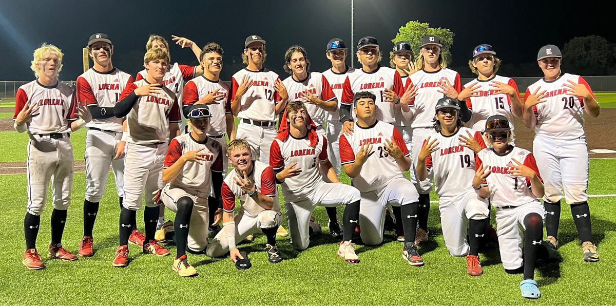 Lorena_Baseball's tweet photo. I am so proud of this TEAM. Competed for each other every single pitch and played their hearts out until the very last pitch.  Your Leopards are Bi-District Champs. So many huge moments I can’t even name them. On to round 2.  

Game 3 Final: Lorena 4, Franklin 3

#TeamFirst https://t.co/QcoRl6q1HW