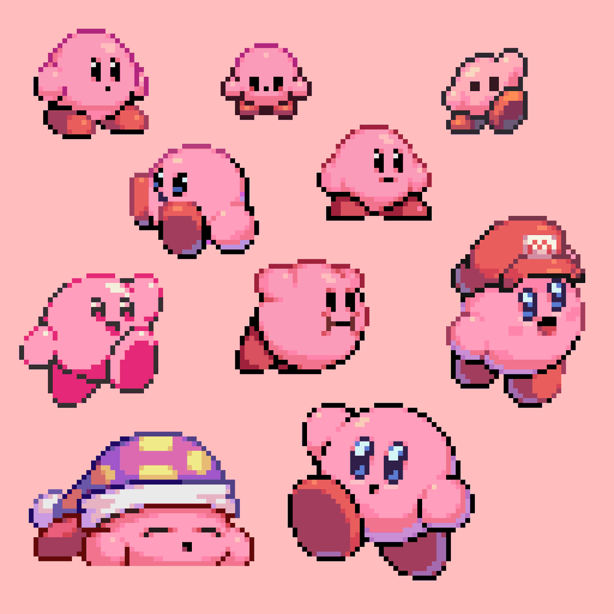Pixel_Pit's tweet photo. Small Kirby hours https://t.co/BE2fWU2zn2