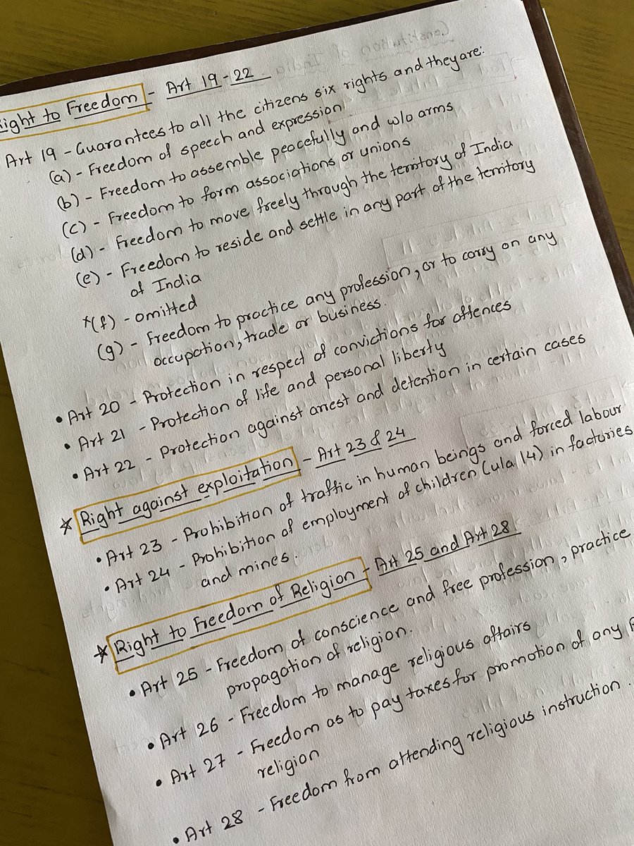 My constitution notes are so pretty!!!