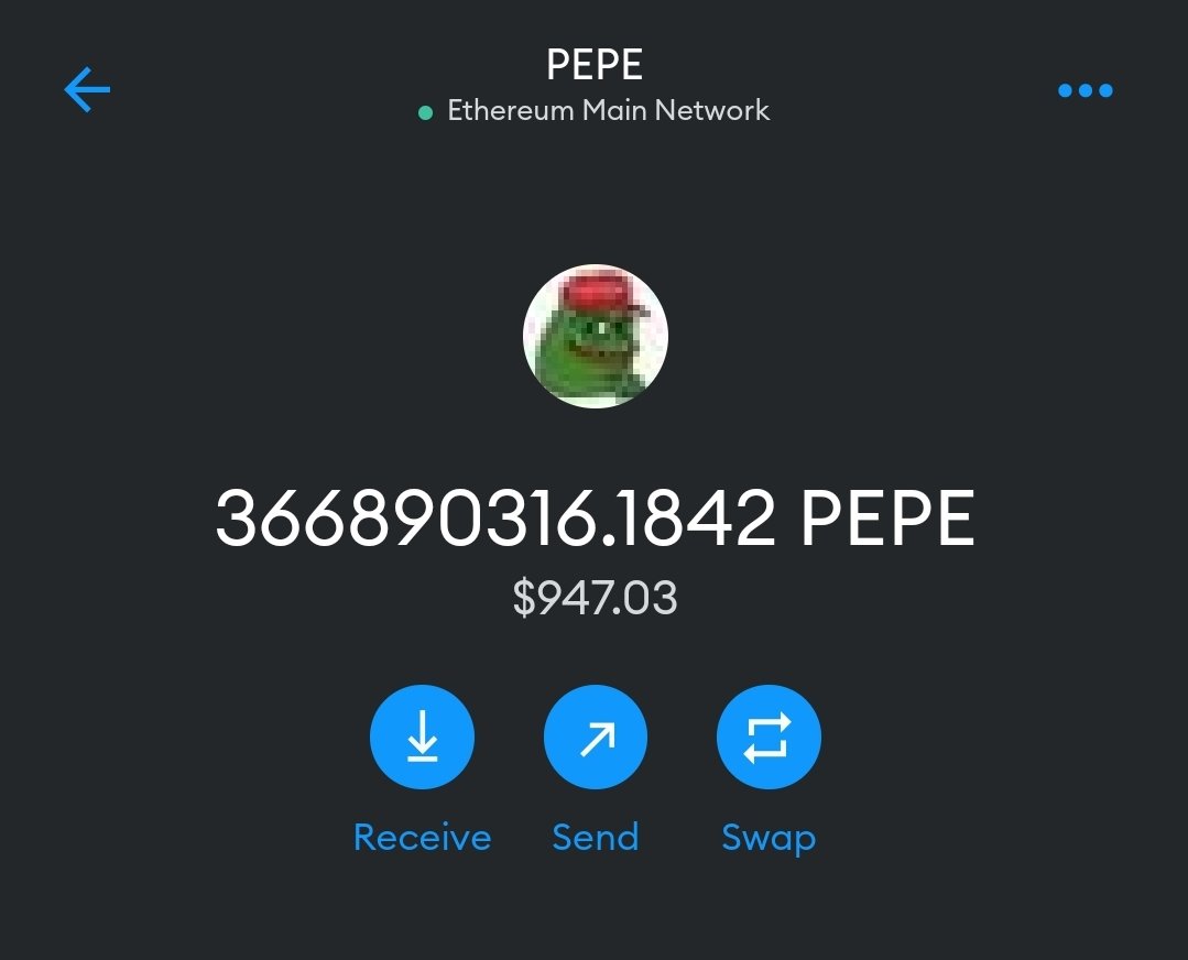 Aight I'm in. Now watch it dump lol $PEPE