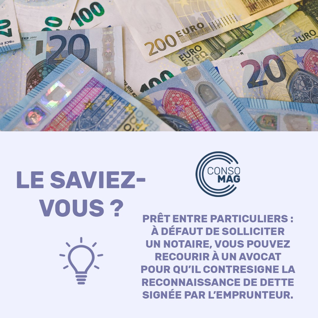 Vous souhaitez prêter de l'argent à une personne de votre entourage ? Mieux vaut prendre quelques précautions pour éviter tout problème ▶ pulse.ly/2saqwi442l

#ConsoMag #pret #dette <a href="/alldc_conso/">Association Léo Lagrange défense des consommateurs</a>