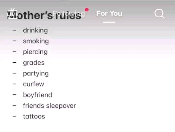 parent's rules: kyrenz ver.