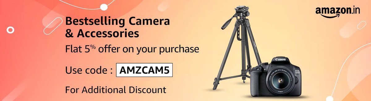 🌟  Cameras
🎟️ Coupon Code: AMZCAM5
– Customer Text: Flat 5% offer on Cameras purchases
👉 amzn.to/44yWodR

#cameras #cameradeals #discountoffer #amazoncameras #photography #electronicsavings #onlineshopping #smartdevices #savemoney #techbargain #dealoftheday #couponcode