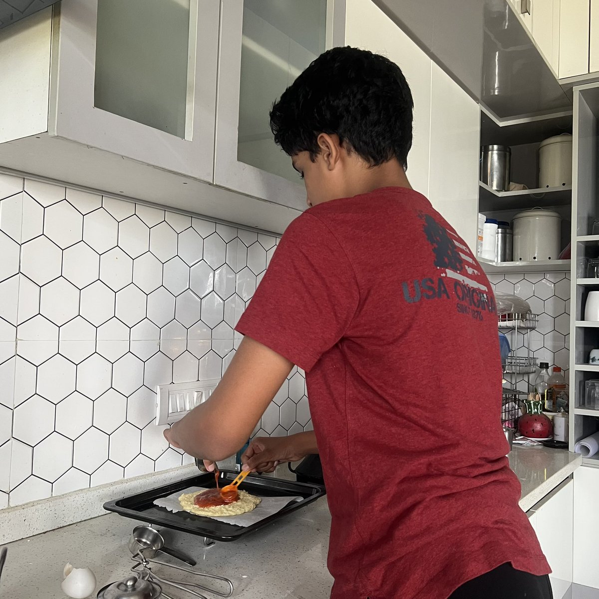 WONDERFUD1's tweet photo. Rice crust pizza
#wonderfud #autism #kidchef https://t.co/yMtvdbhBTR