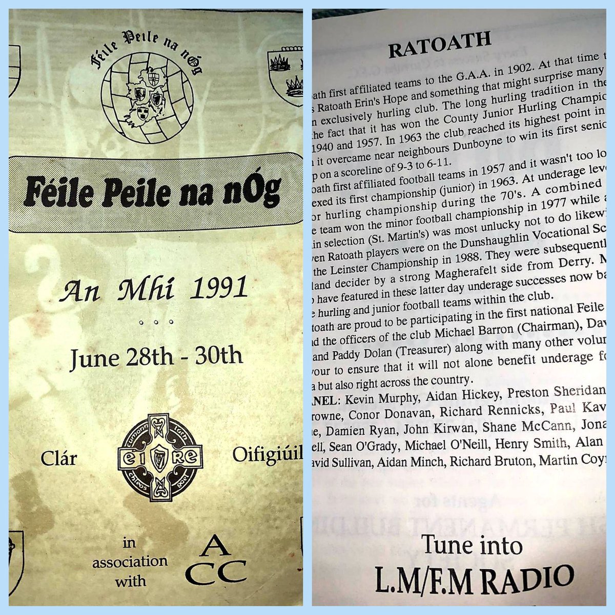 Tommy Kelly Féile Champions in @Galway_GAA and our young man wins the Man of the Match! Lá den scoth i Staid Thuama do @CLGMB. 32 years on from dad playing in the first national Féile with @RatoathGAA