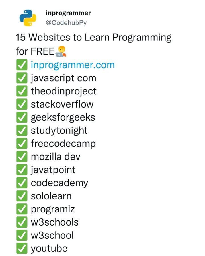 Pythonhub777's tweet image. Site to learn programming @CodehubPy