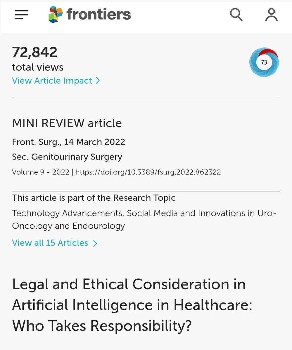 Have you read it? Share your views on the Topic. AI: Who Takes the Responsibility? @docmeetings @drmilapshah @endouro @iTRUEGroup @stingrai78 @Kyinju1 @Ornate_Brute @UroZedman @Urology_AI @techdev_ai @usioffice @YouthUSI @Uroweb @EAUYAUrology