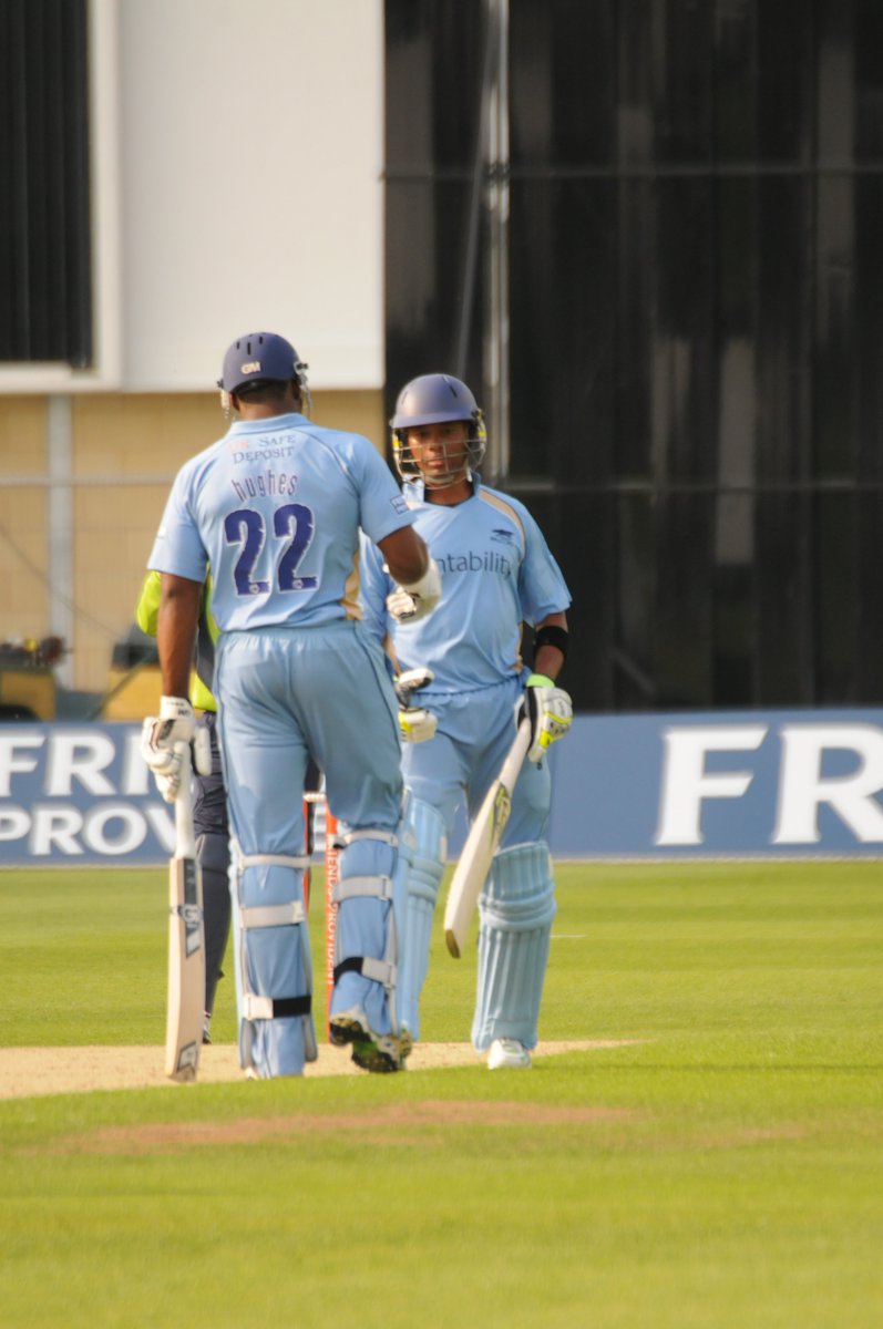 David Griffin Photography (@dgriffinpix) on Twitter photo 'Numbers - <a href="/DerbyshireCCC/">Derbyshire CCC</a> 1-365'
141 – Loots Bosman and <a href="/ChesneyH22/">Chesney Hughes</a> added 141 for the 2nd wicket against Yorkshire at Leeds in 2010. It's Derbyshire's second largest partnership in T20 cricket... 'Numbers - <a href="/DerbyshireCCC/">Derbyshire CCC</a> 1-365'
141 – Loots Bosman and <a href="/ChesneyH22/">Chesney Hughes</a> added 141 for the 2nd wicket against Yorkshire at Leeds in 2010. It's Derbyshire's second largest partnership in T20 cricket...