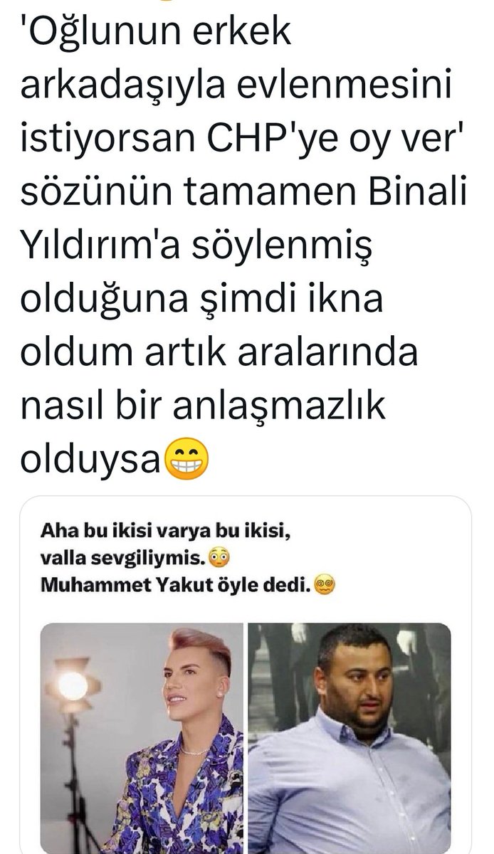 @senol_sancak_ @RTErdogan Birlestir bizi diyor bir gulme tuttu.. 😂21 yildir yapamadida neyse, sizi baska turlu guzel birlestirmis