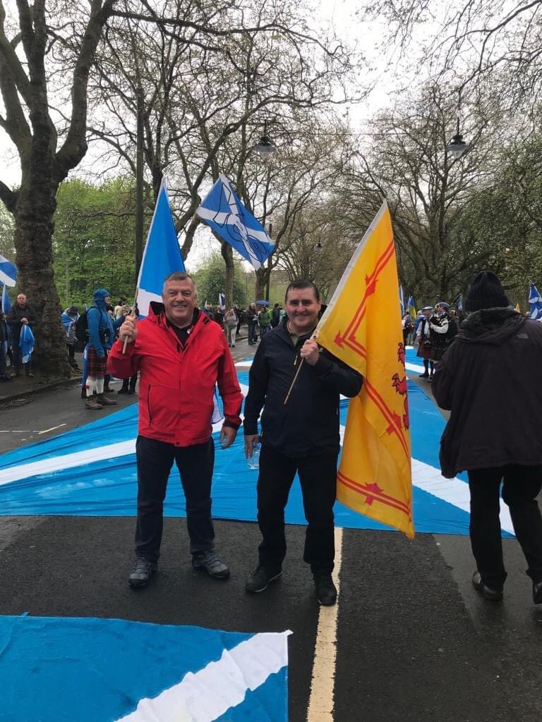 My very first march for independence yesterday with over 20,000 friends.#AUOBGlasgow