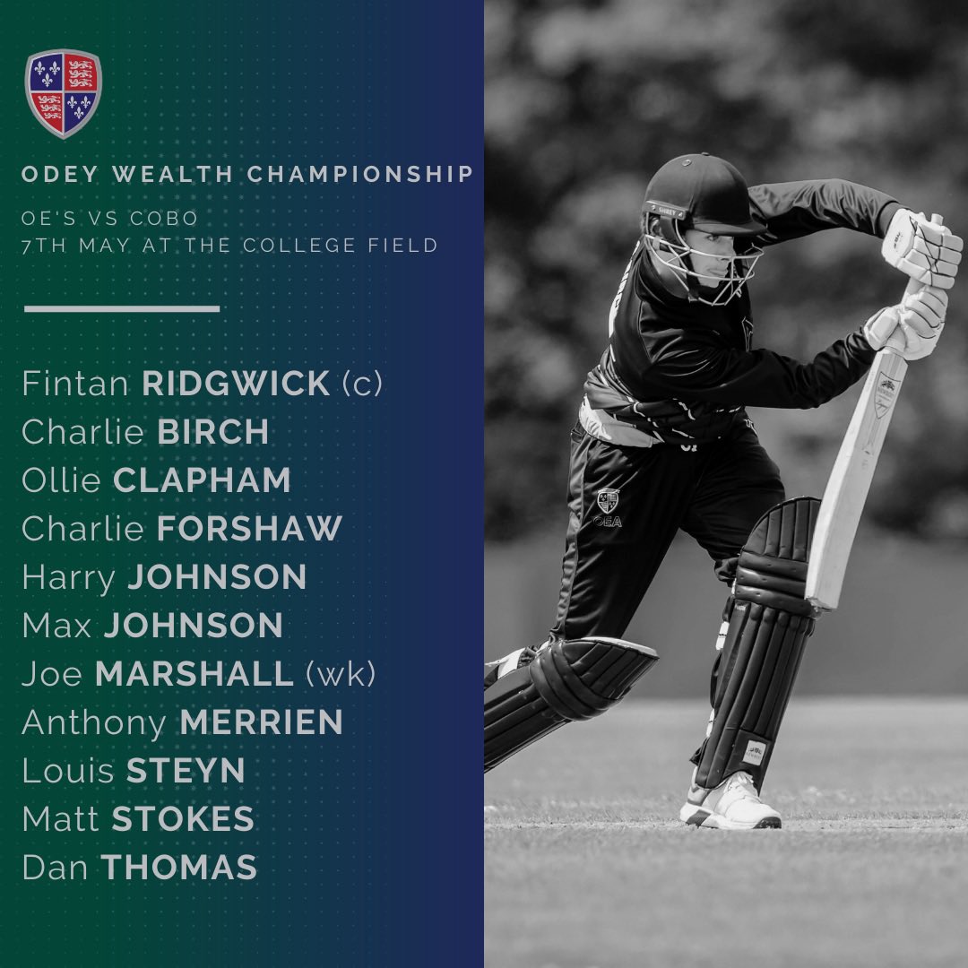 OEA_Sport's tweet photo. After a false start last weekend we begin our @guernseycricket @odeywealth Weekend League Championship campaign against @cobocricket. Fintan Ridgwickโs side name 3 debutants in Harry Johnson, Anthony Merrien and Dan Thomas.
#OEAsport #Sempers https://t.co/Ymp7J7tjrR