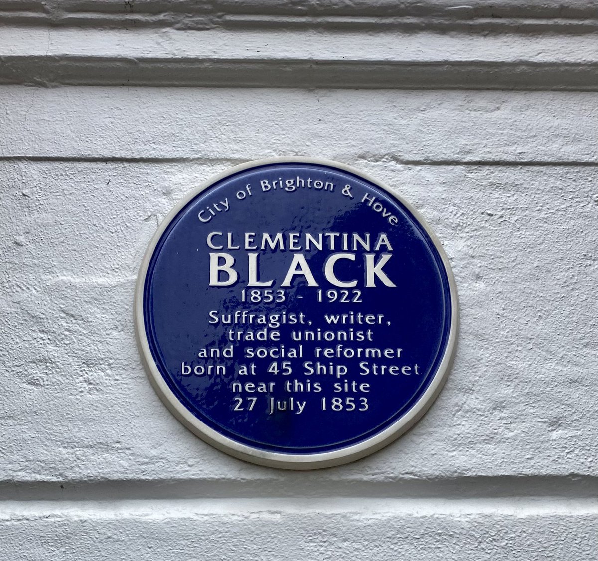 #blueplaque hunting in Brighton, and here’s Clementina Black, #suffragette and #writer and all round #badass woman 💪
