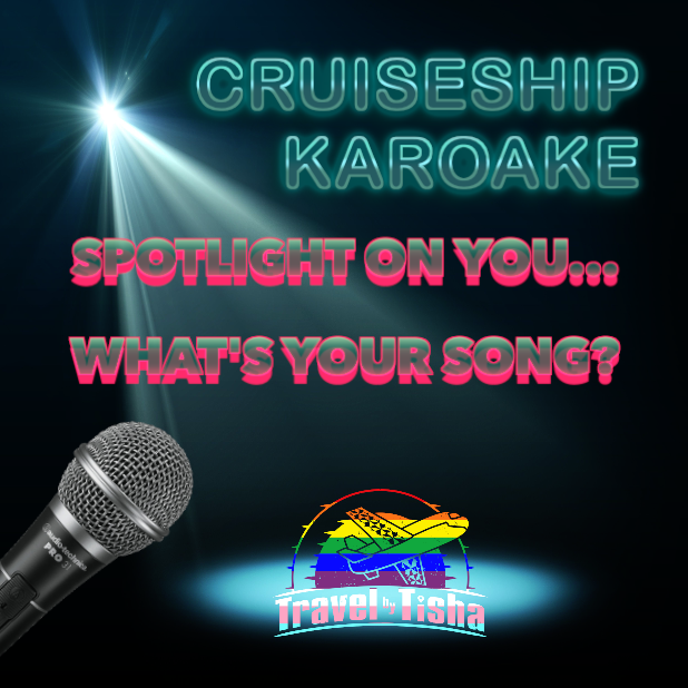TravelByTisha's tweet photo. What's your #song for #Karoake 

#cruiseships #tishtraveltips #travelbytisha https://t.co/BpMS8oaVuk
