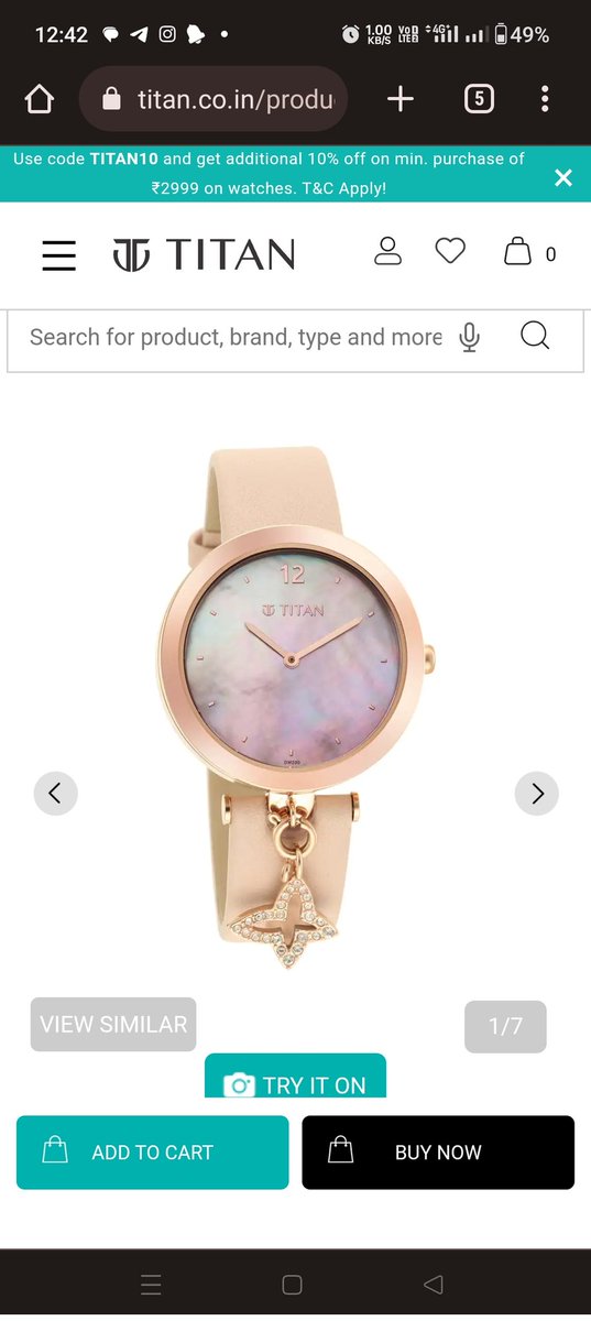 AmiRanadePune's tweet image. And bought watch without any discount.
Please let me know when can I get the same watch as shown on website which has the diamond attachment. Refer attached image.
Please give me the same product
Loosing trust from Titan watch
@titanwatches #badservice #poorresponse #loosingtrust