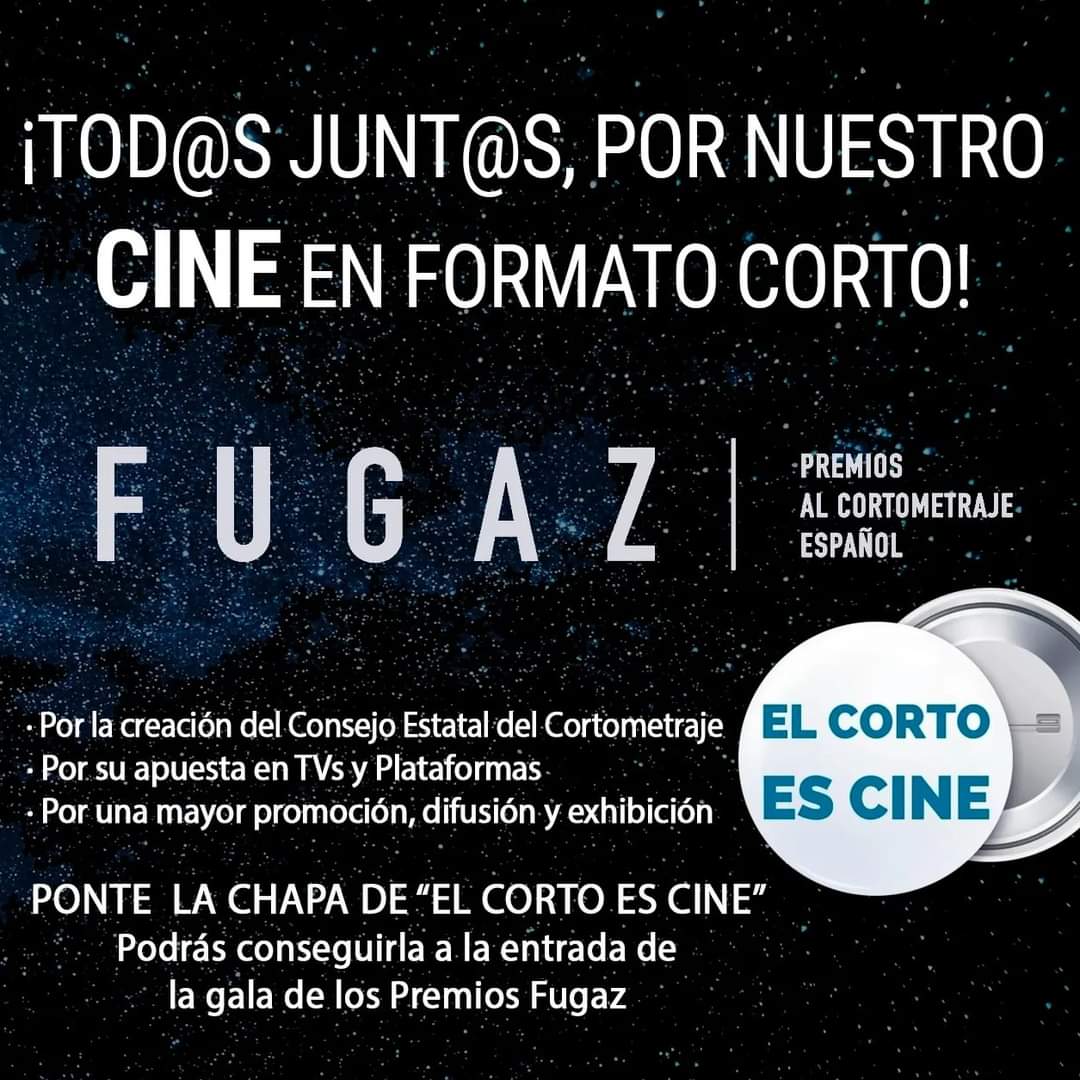 Amanecemos con la vista puesta en Pinto y la ilusión de vivir un día volcado con el cortometraje español.

Esta tarde se celebra la gala de los #PremiosFugaz2023 en el Teatro Francisco Rabal de Pinto.

Y de nuevo volvemos a unir voces para fortalecer el movimiento #ElCortoEsCine.