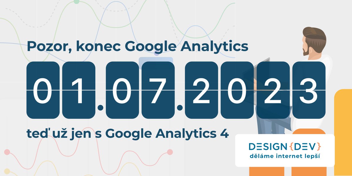 📢 Máte již #GoogleAnalytics4? Pokud ještě ne, tak zpozorněte ➡️ 1. 7. totiž Google přestane zpracovávat analytická data do Universal Analytics. Chcete měřit a analyzovat váš web i nadále? Ujistěte se, že jste již nové Google Analytics 4 implementovali ✅.
