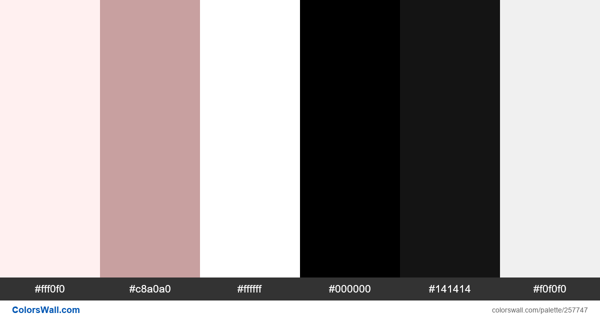 colorswall's tweet image. Ecommerce website design bookshelf #fff0f0, #c8a0a0, #ffffff, #000000, #141414, #f0f0f0 #colors #palette colorswall.com/palette/257747