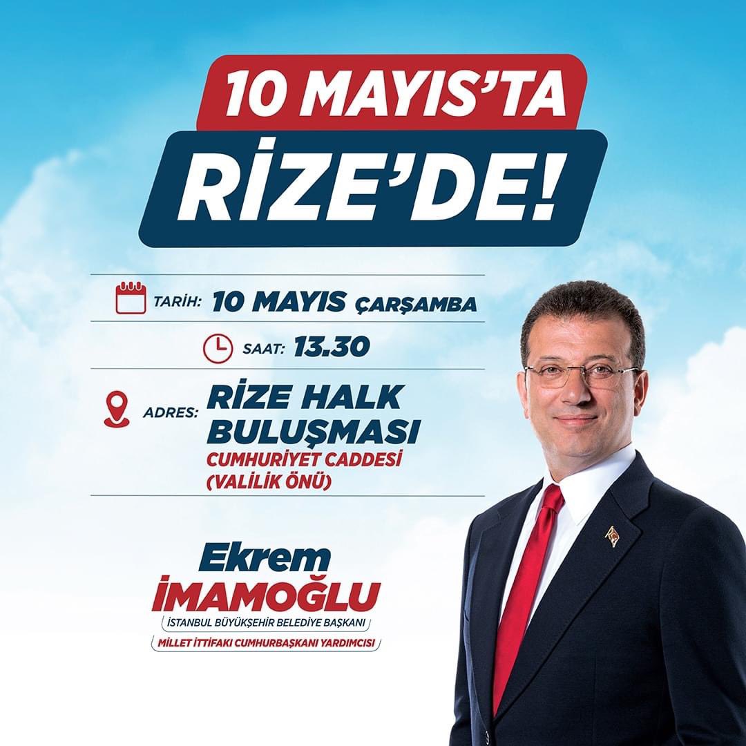 Haydeee Rizelim Ekrem İmamoğlu ile buluşmaya hazır mısın? 😀😀