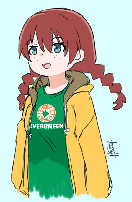 これは旅行先でちょうどいいシャツを見つけてしまったエマヴェルデ #虹ヶ咲