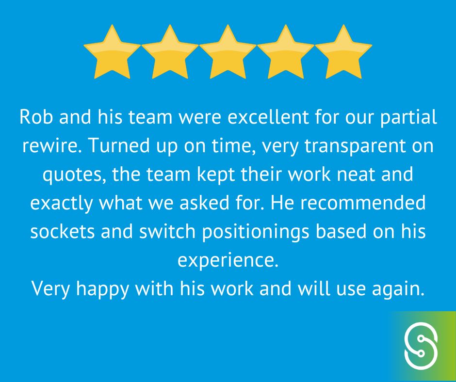 Thanks for choosing Smart Electricians! We're thrilled to have helped you, Oli. For more reviews from happy customers, visit smartelectricians.co.uk/reviews/. Contact us for reliable and professional electrical services. #electriciansheffield #sheffieldproperty #customersatisfaction