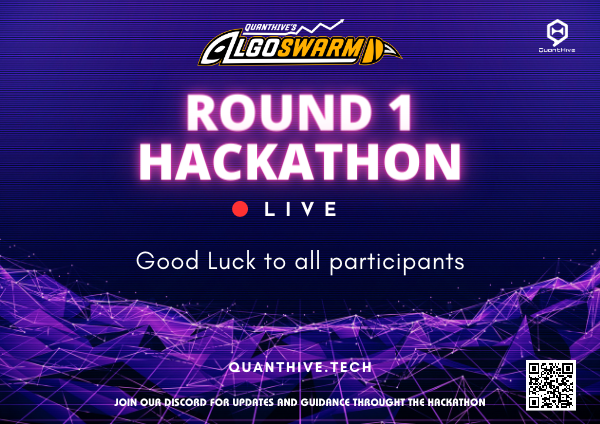 thequanthive's tweet photo. We wish all candidates all the best
#algoswarm #hackathon https://t.co/xE76hrfuWu